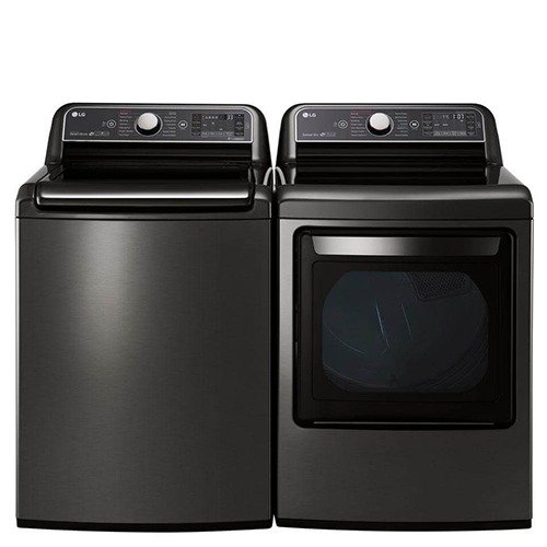 Top Load Pair in Black Stainless Steel - Popular Laundry Pairs - The Home Depot