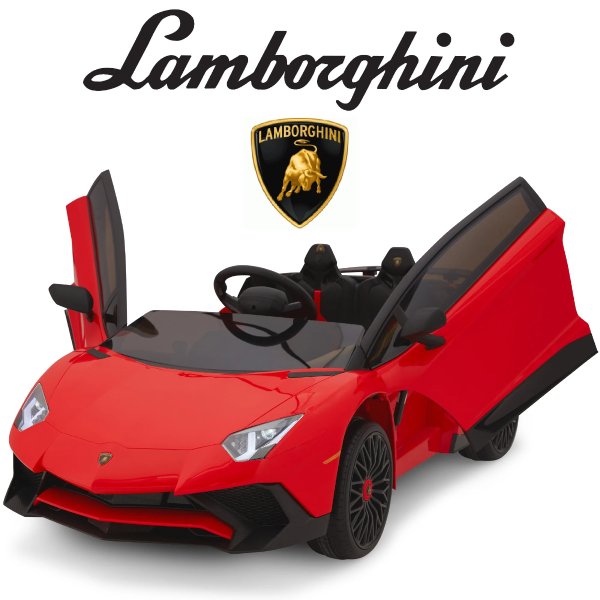12V Kids Ride-On Lamborghini Aventador SV Sports Car Toy w/ Parent Con