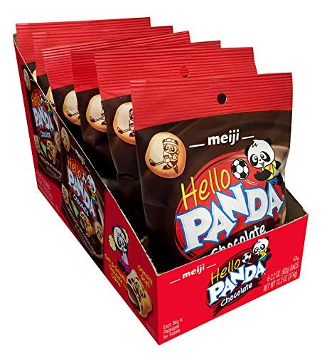 Hello Panda Cookies, Chocolate Crème Filled - 2.2 oz, Pack of 6