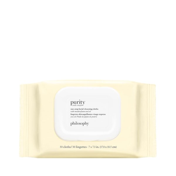 purity made simple one-step facial cleansing cloths