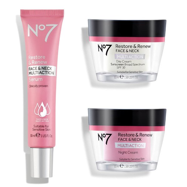 Boots No.7 Restore and Renew Multi Action Skincare System