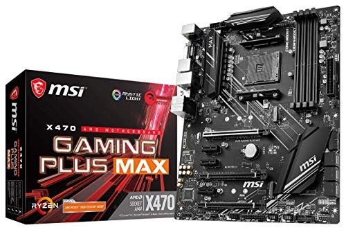 Performance Gaming AMD X470 Ryzen 2ND and 3rd Gen AM4 DDR4 DVI HDMI Onboard Graphics CFX ATX Motherboard (X470 GAMING PLUS Max)