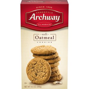Archway Cookies, Soft Oatmeal, 9.5 Ounce (Pack of 9)