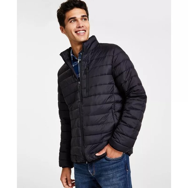 Men's Quilted Packable Puffer Jacket, Created for Macy's
