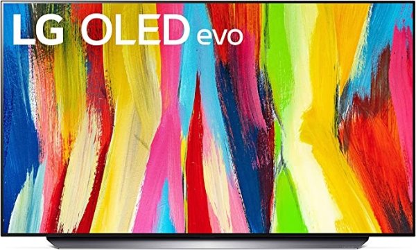 LG 48-Inch Class OLED evo C2 Series Alexa Built-in 4K Smart TV, 120Hz Refresh Rate, AI-Powered 4K, Dolby Vision IQ and Dolby Atmos, WiSA Ready, Cloud Gaming (OLED48C2PUA, 2022)