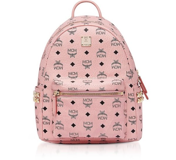 Soft Pink Visetos Stark Side Studs Backpack
