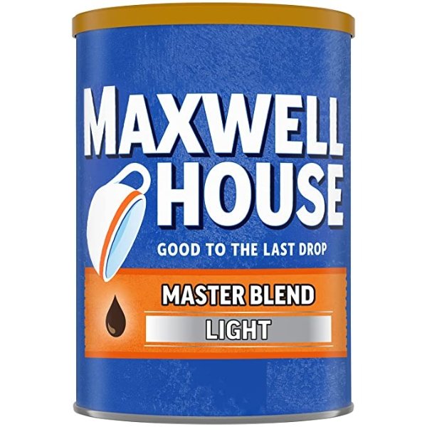 Master Blend Light Roast Ground Coffee (11.5 oz Canister)