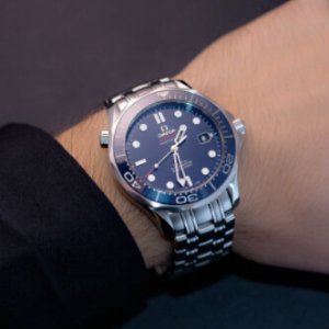 Omega Seamaster Blue Dial Automatic Stainless Steel Men's Watch