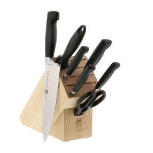 Zwilling Four Star 8-pc, Knife Block Set, Natural