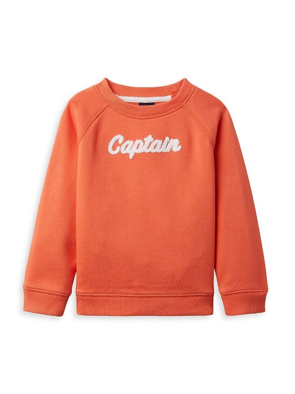 Little Boy's & Boy's 'Captain' Crewneck Sweatshirt