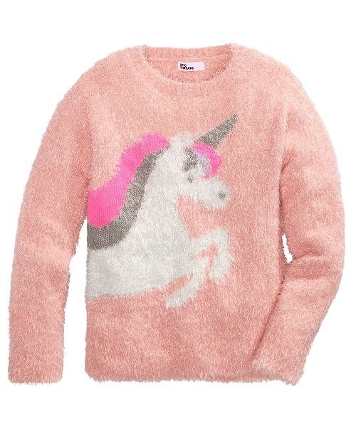 Big Girls Unicorn Sweater, Created For Macy's