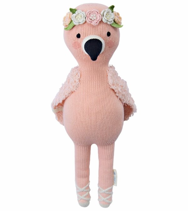 Cuddle+Kind Hand Knit Doll - Mini Penelope the Flamingo, 13"