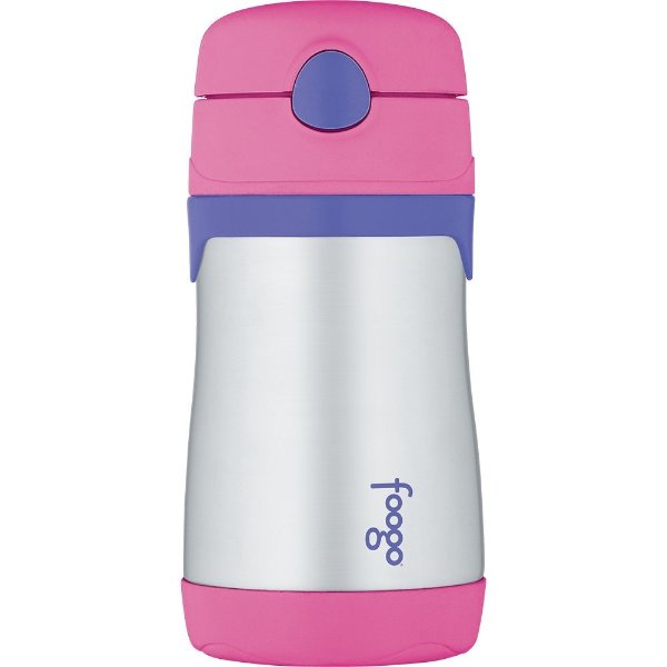 Thermos Foogo Vacuum Insulated Stainless Steel 10-Ounce Straw Bottle