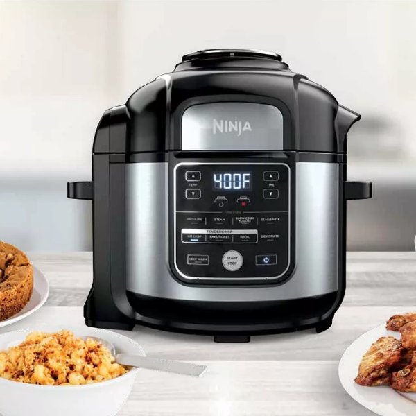 Foodi 10-in-1, 8 Quart XL Pressure Cooker Air Fryer Multicooker, Stainless, OS405