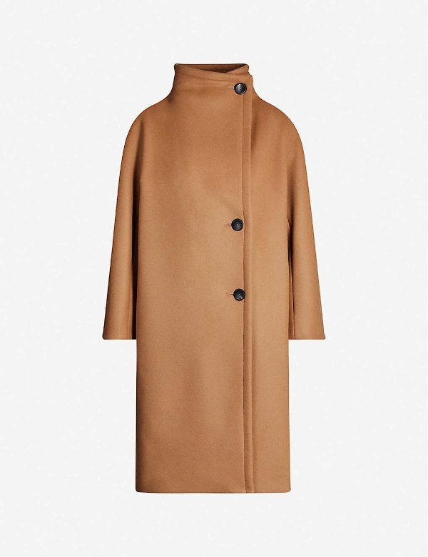Gaeli wool-blend coat