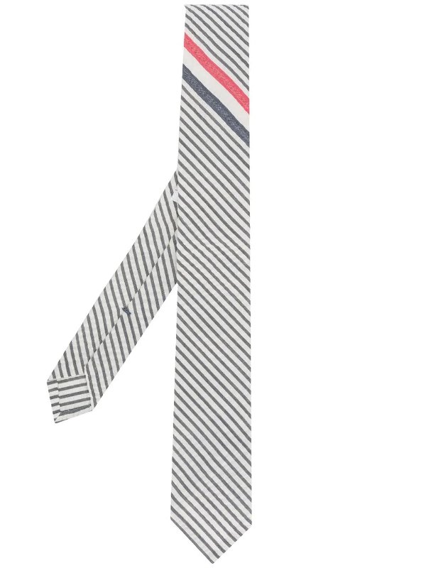 RWB stripe wool tie