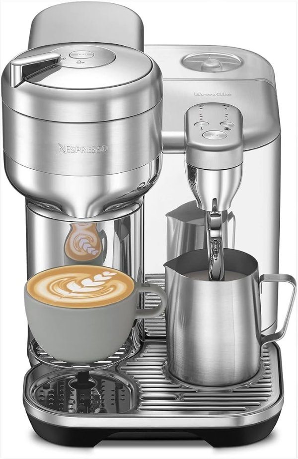 Vertuo Creatista Single Serve Coffee Maker, Espresso Machine, BVE850BSS - Brushed Stainless Steel, Medium