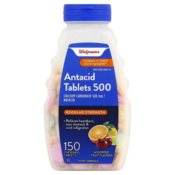 Antacid/Calcium Supplement Tablets Regular Strength Assorted