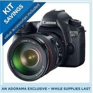 Canon EOS-6D Camera + EF 24-105mm f/4L IS USM Lens Special Promotional Bundle