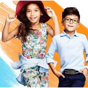 Target精选儿童服饰、校服、书包返校季促销