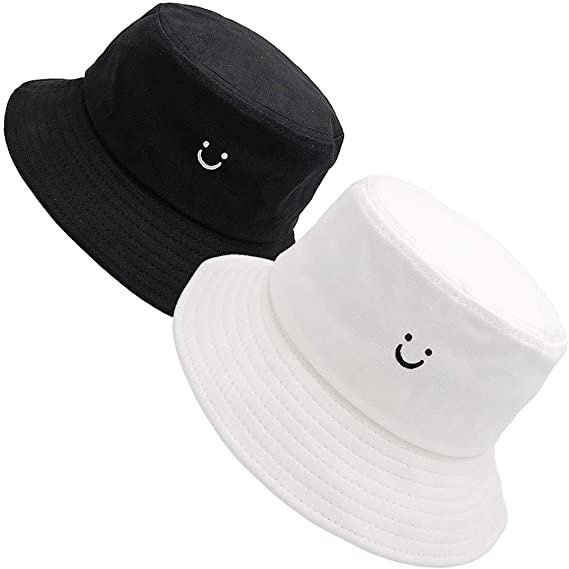 Bucket Hats Summer Travel Beach Sun Hat Outdoor Cap Unisex 2pack