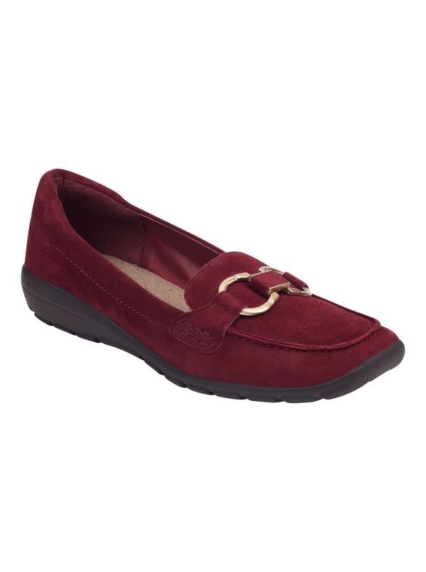 Avienta Casual Loafers - Red Suede