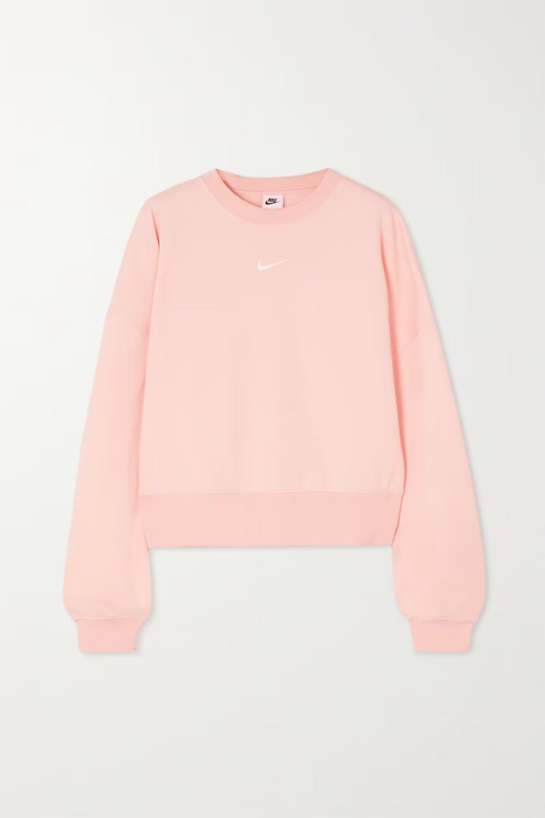 Cotton-blend jersey sweatshirt