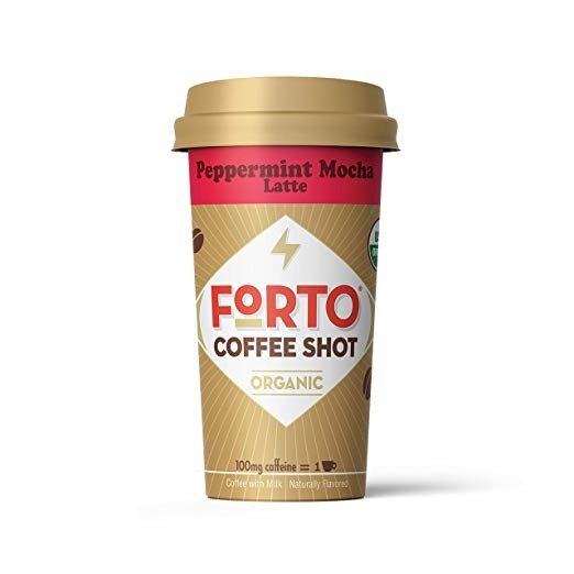 Coffee Shots - 100mg Caffeine, Peppermint Mocha, LIMITED BATCH, Colombian cold brew in a ready-to-drink 2-ounce shot for a fast coffee energy boost, 6 pack