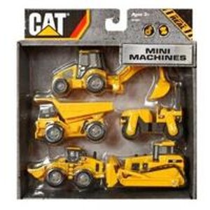 Toy State CAT Mini Machine, 3", 5-Pack