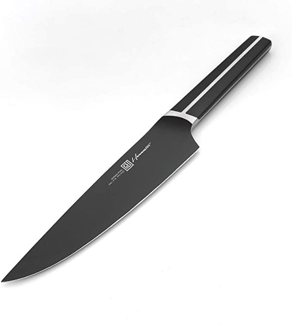 8 Inch Chef's Knife Pro Kitchen Knife with Ergonomic Soft Touch Handle Ideal Cutlery for Homes and Retaurants.