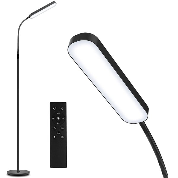 WIO-MIO Led Floor Lamp with 4 Color Temperature and Stepless Dimmer, Remote and Touch Control Floor Lamp