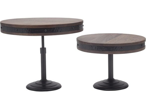 Cake Stand, Set of 2, Brown