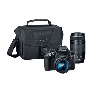 Canon T6 DSLR + 18-55 & 75-300mm 套头 + 官方相机包