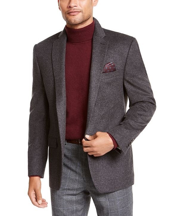 Luxury Wool/Cashmere-Blend Classic-Fit Sport Coat
