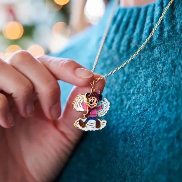 Minnie Mouse Snow Angel Homestead Necklace by BaubleBar