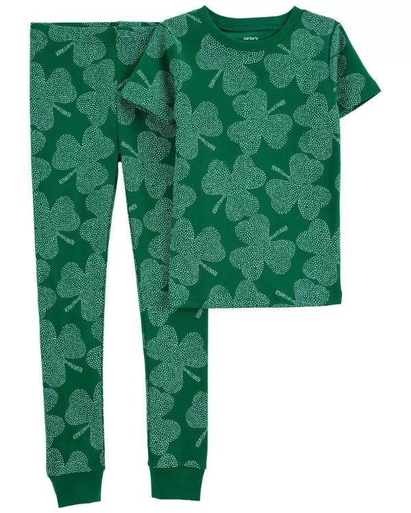 儿童 St. Patrick's Day 全棉睡衣套装