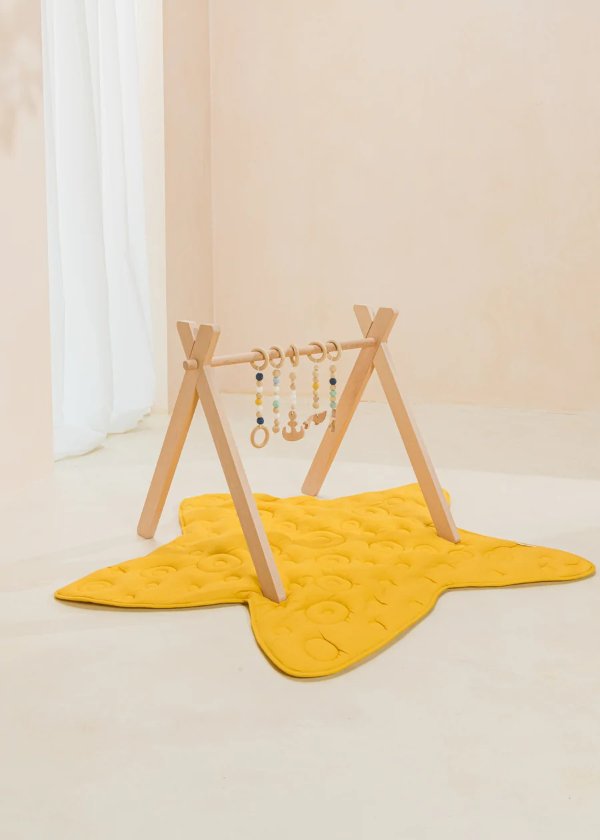 Linen & Cotton Quilted Playmat - STARFISH