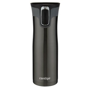 Contigo AUTOSEAL West Loop Stainless Steel Travel Mug with Easy-Clean Lid, 20-Ounce, Black