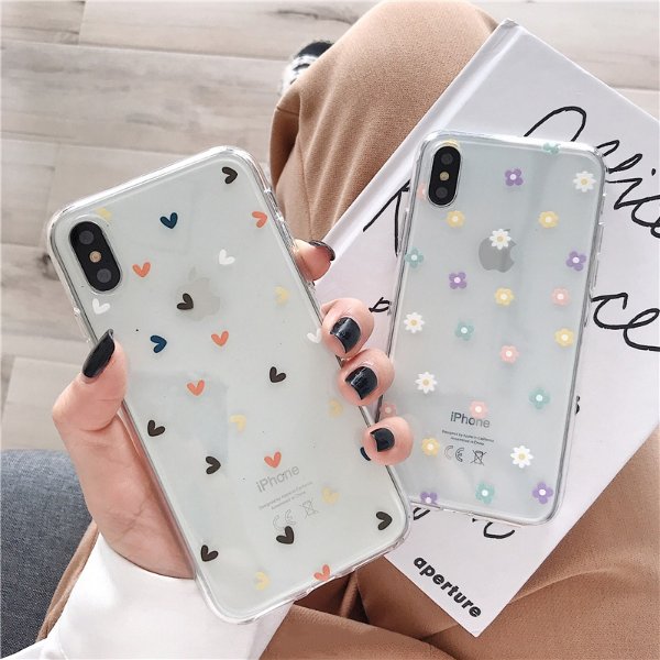 US $2.78 |Ottwn For iPhone 11 Pro Max Love Heart Flowers Phone Case Clear For iPhone XS Max X XR 6 6s 7 8 Plus Fashion Soft TPU Back Cover-in Fitted Cases from Cellphones & Telecommunications on AliExpress