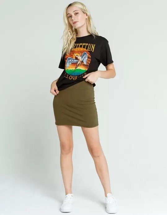 Bodycon Olive Mini Skirt