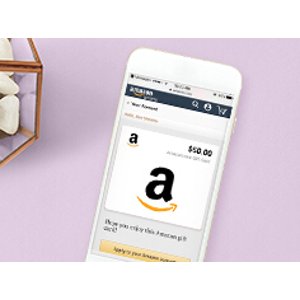 Send a $50 Amazon Gift Card by text
