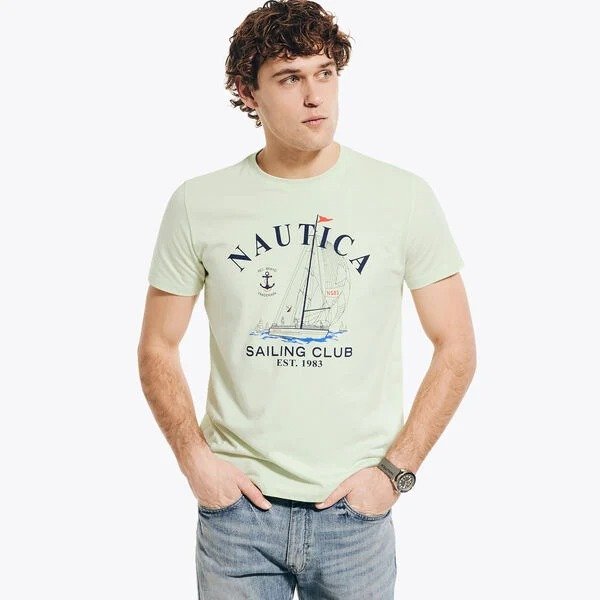 SUSTAINABLY CRAFTED SAILING CLUB GRAPHIC T-SHIRT