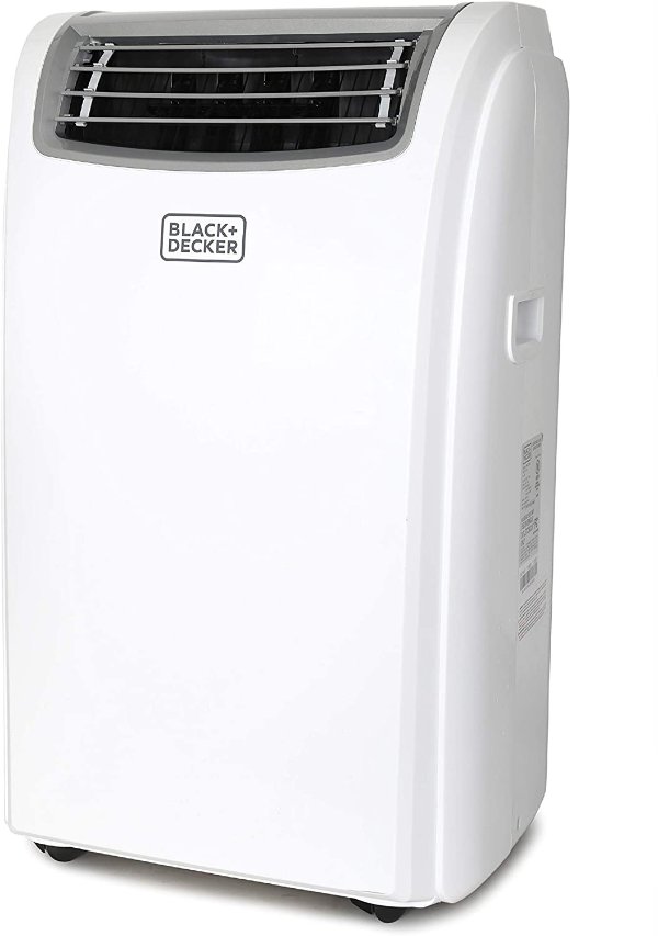 BLACK+DECKER Portable Air Conditioner, 12,000 BTU with Heat, w, White