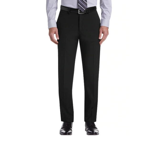 Haggar J.M. Haggar Premium Black 4-Way Stretch Slim Fit Dress Pants - Men's Pants | Men's Wearhouse