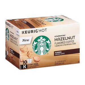 Starbucks 榛子、焦糖等多款K-Cup咖啡胶囊10颗装促销