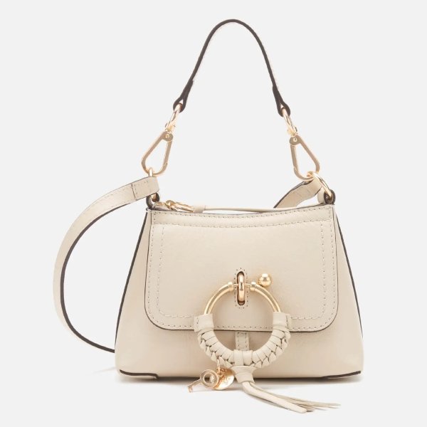 Women's Mini Joan Leather Cross Body Bag - Cement Beige