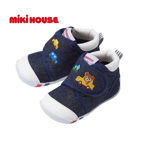 Mikihouse Baby High Top Sneakers Cartoon Embroidered Soft Soles Anti-slip Velcro Toddler Shoes First Walking Shoes For Boys Girls - Clothing, Shoes & Jewelry - Temu