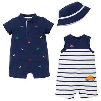 2-pack Romper with Hat