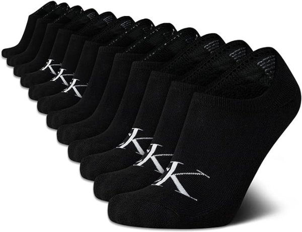 Calvin Klein Men's Socks - Low Cut Ankle Socks (12 Pack)