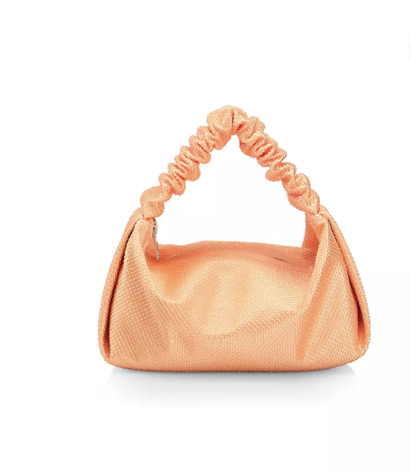 Mini Scrunchie Embellished Shoulder Bag